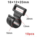 10Pcs Tent Hooks Camping Caravan Awning Tent Pole Plastic Inner C Clips S/M/L