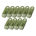 10X Camping Tent Clamps Holder Tarp Clips Heavy Duty Lock Grip Rope Green