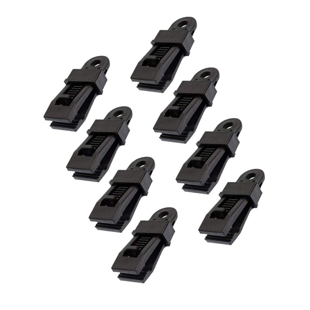 12Pcs Clamp Tarp Clips Awning Clamp Set Trap Clips Jaw Tent Snaps Hangers Camping Clamp Clips Tent Tighten Lock Grip for Outdoors Camping Farming Garden