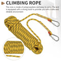 20M Outdoor Climbing Rope Diameter 12Mm Outdoor Hiking Accessories High Strength Rope Safety Rope Lifeline Hiking Accessories Yellow