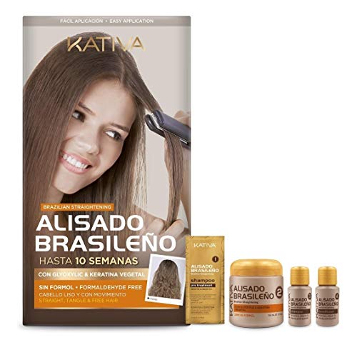 2 pack Kativa Brazilian Straightening with Glyoxylic & Vegetable Keratin − Formaldehyde Free