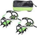 1 Pair 14 Spikes Traction Cleats Ice Snow Grips Crampons for Hiking Fishing Jogging Mountaineering Walking